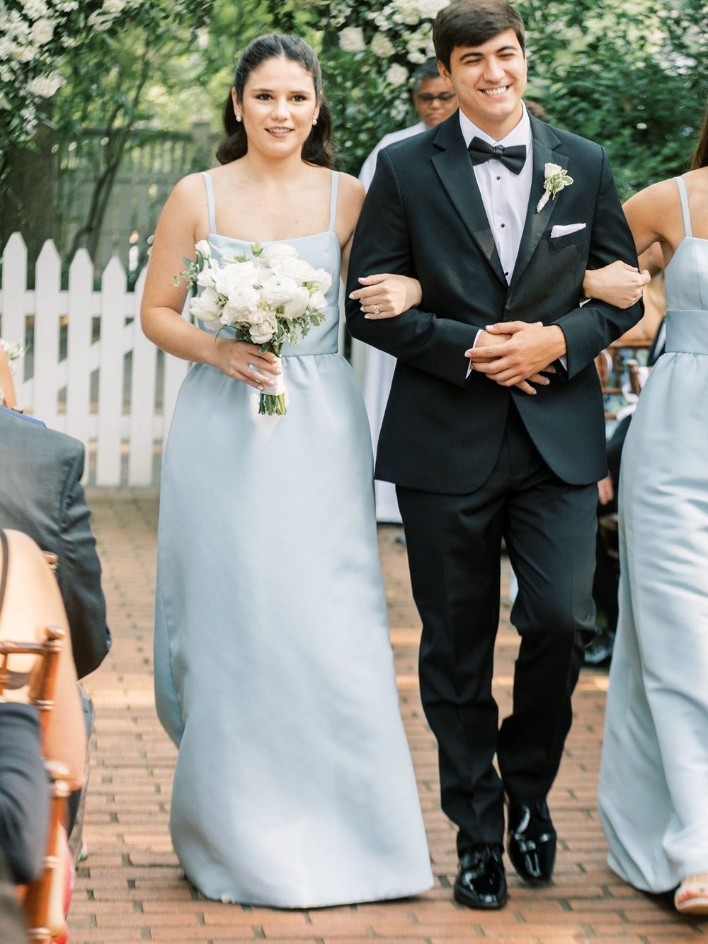Amsale Ever Bridesmaid dress in color Ice - size 6 hemmed